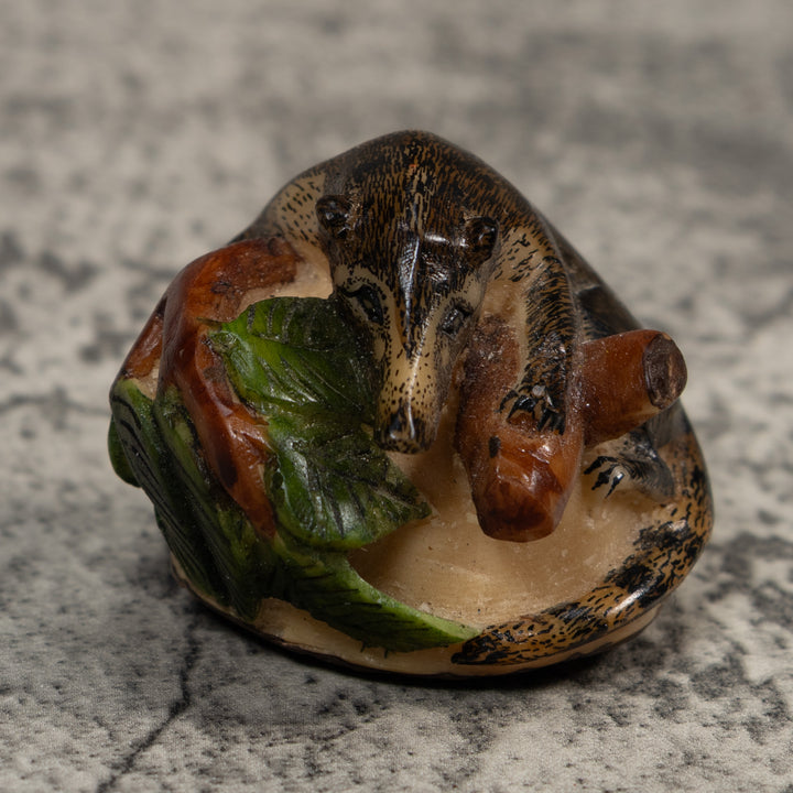 Coatimundi Tagua Carving