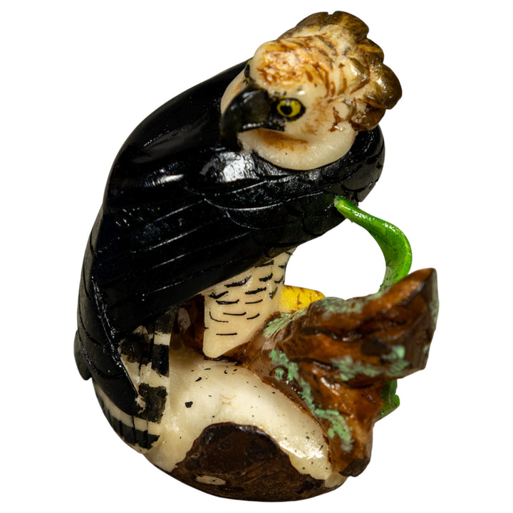 Magnificent Endangered Harpy Eagle Tagua Carving