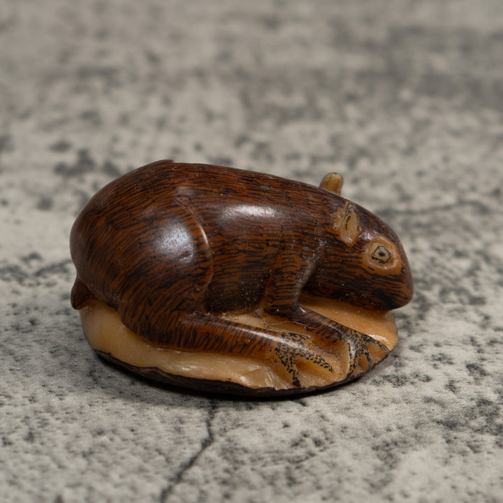 Vintage Neque Agouti Tagua Carving