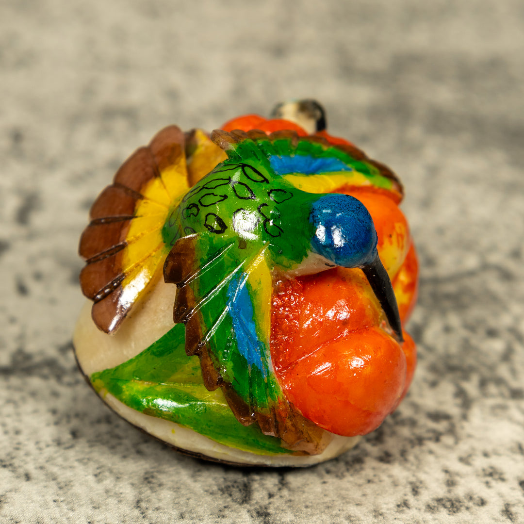 Double (2) Hummingbird Tagua Carving