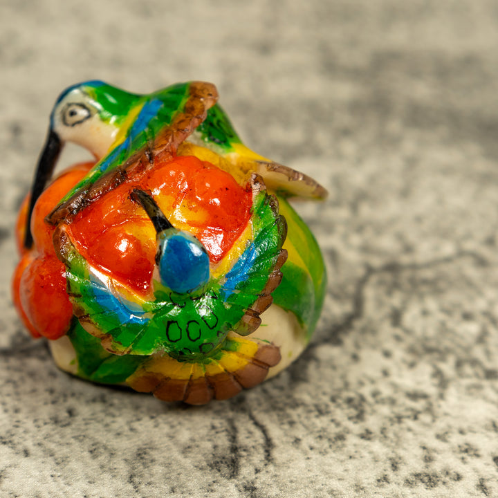 Double (2) Hummingbird Tagua Carving