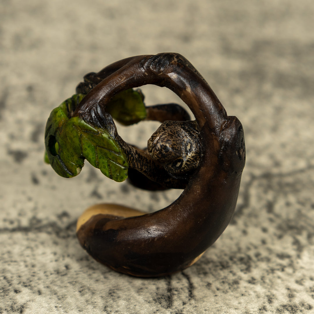 Dangling Monkey Tagua Carving