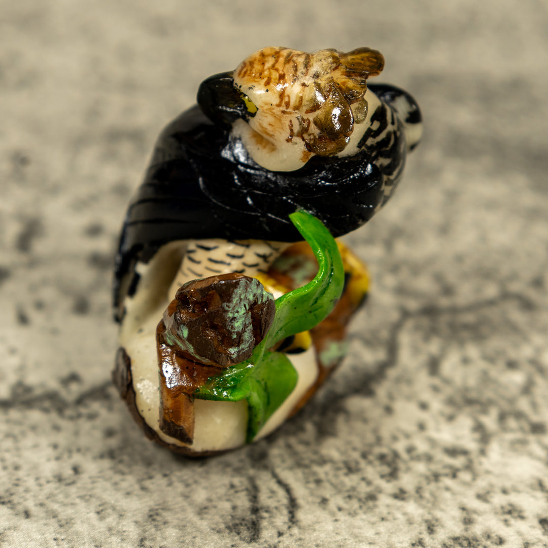 Magnificent Endangered Harpy Eagle Tagua Carving