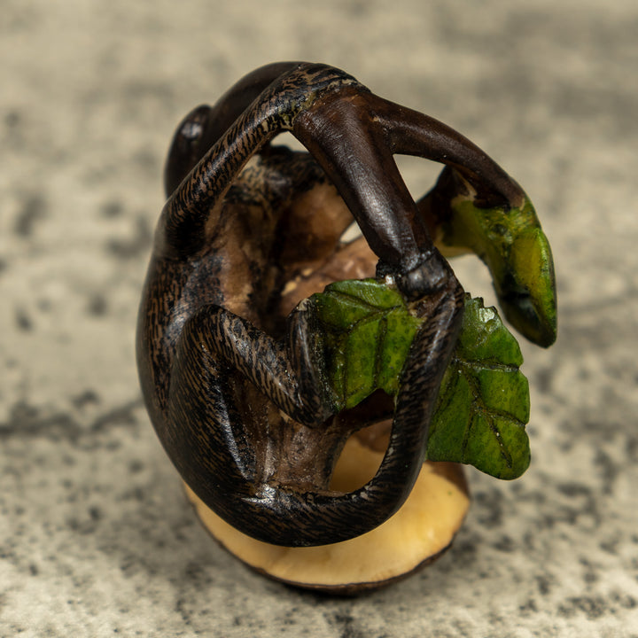 Dangling Monkey Tagua Carving