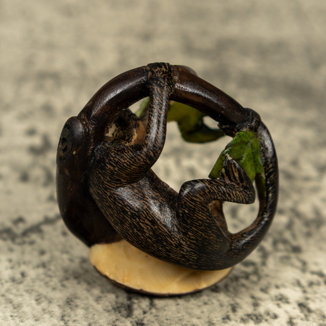 Dangling Monkey Tagua Carving