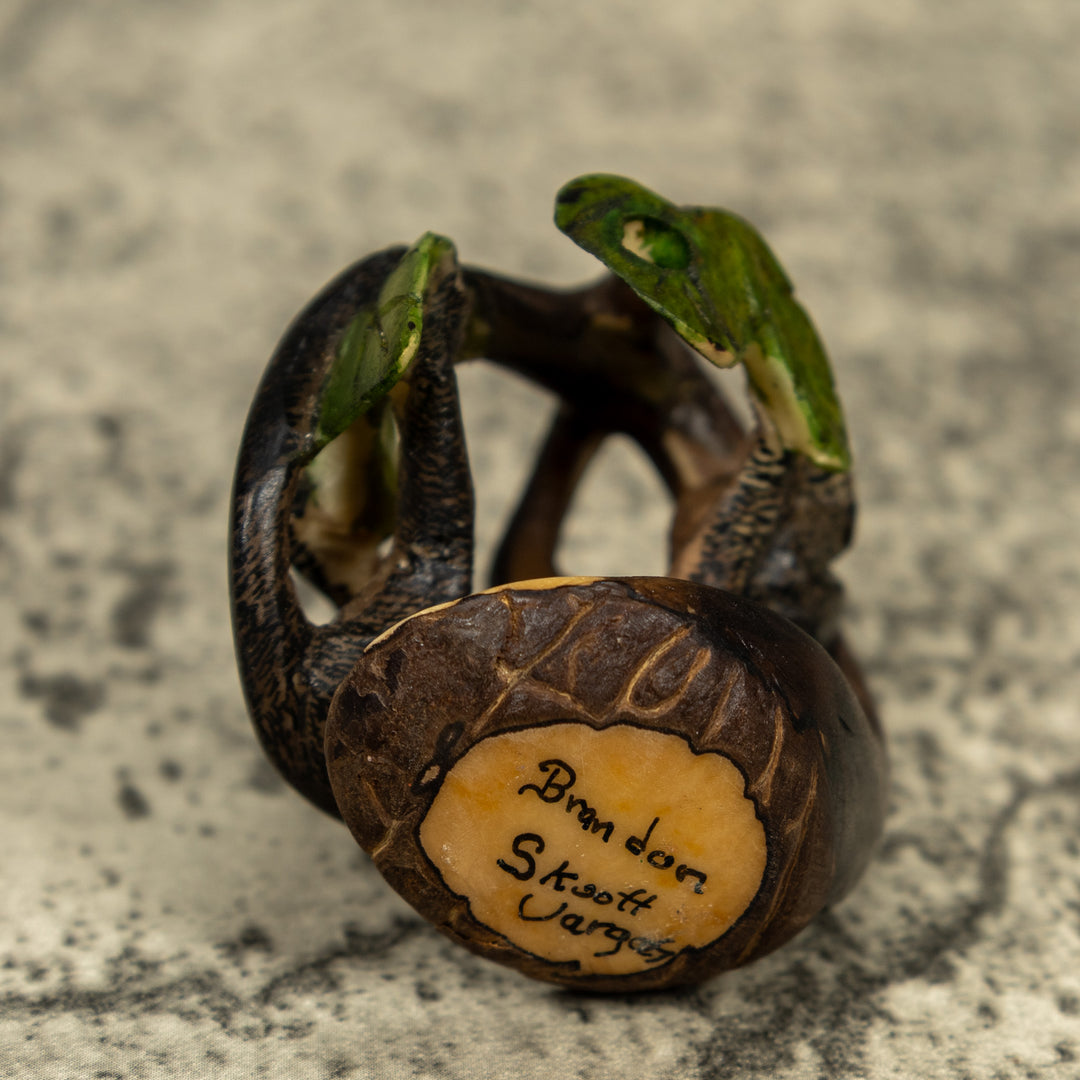 Dangling Monkey Tagua Carving