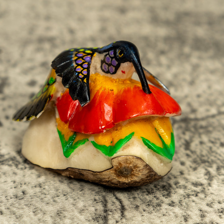 Hummingbird Tagua Carving