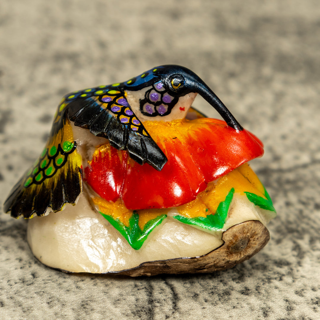Hummingbird Tagua Carving