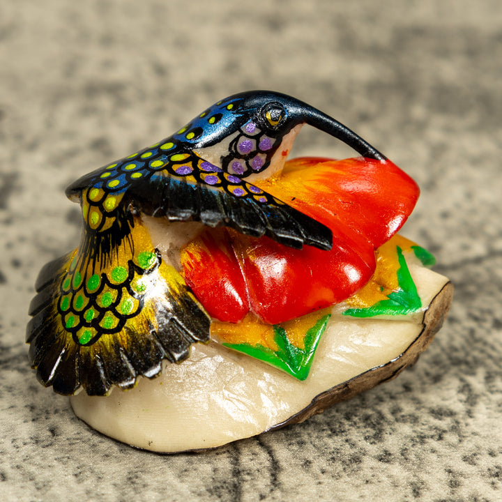 Hummingbird Tagua Carving