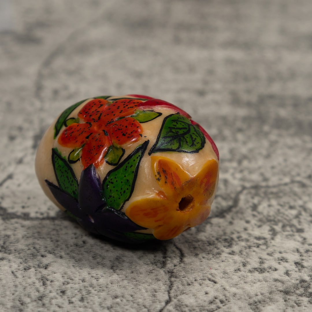Floral Flower Tagua Carving
