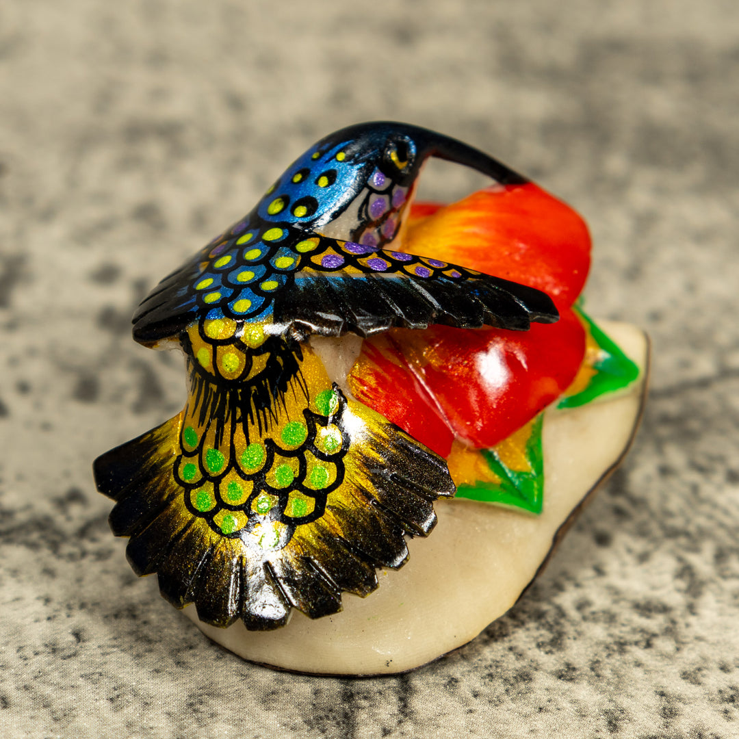 Hummingbird Tagua Carving