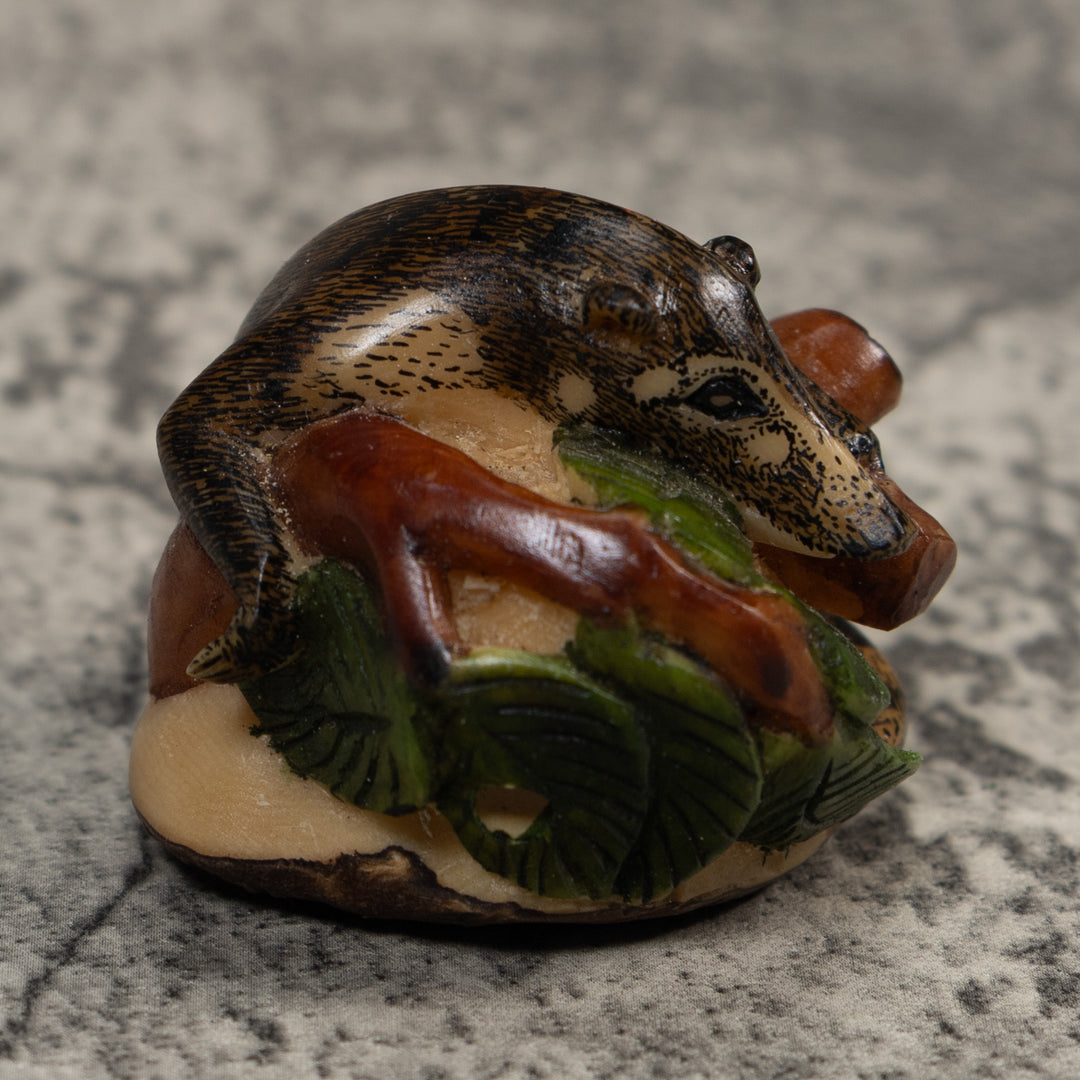 Coatimundi Tagua Carving