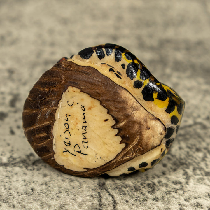 Jungle Jaguar Cat Tagua Carving