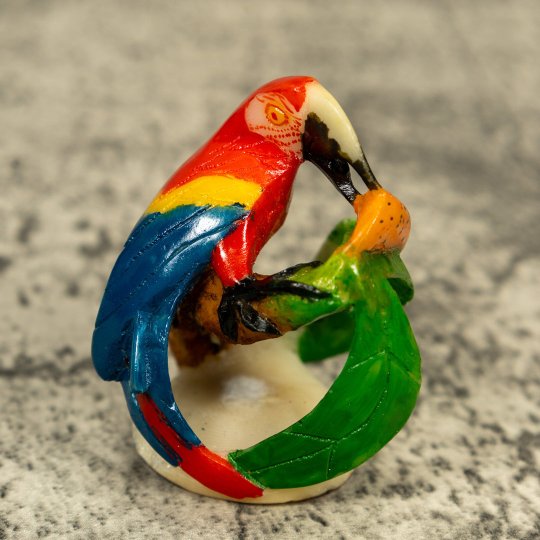 Macaw Parrot Bird Tagua Carving