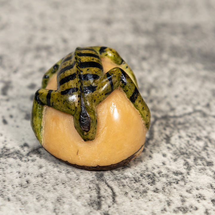 Vintage Iguana Lizard Tagua Carving
