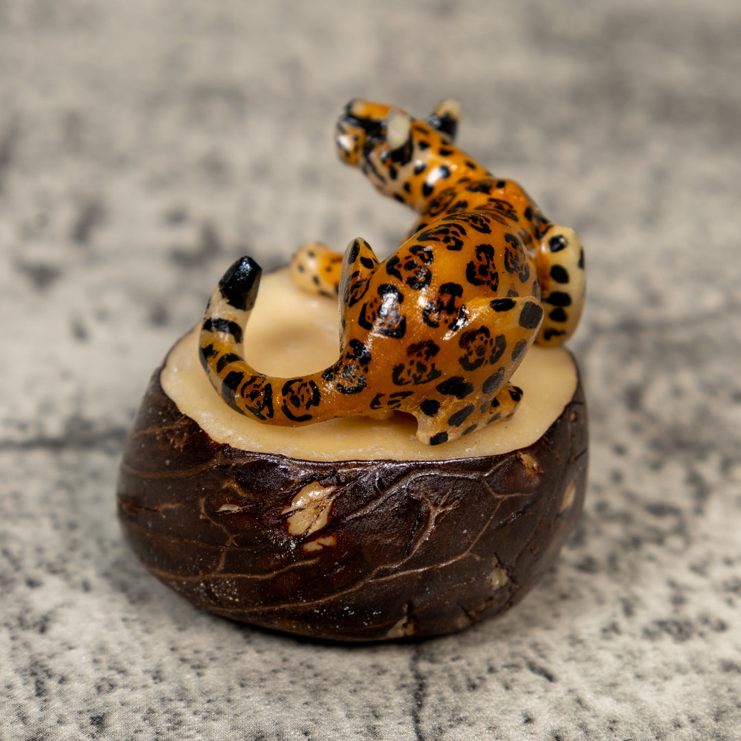 Jaguar Cat Tagua Carving
