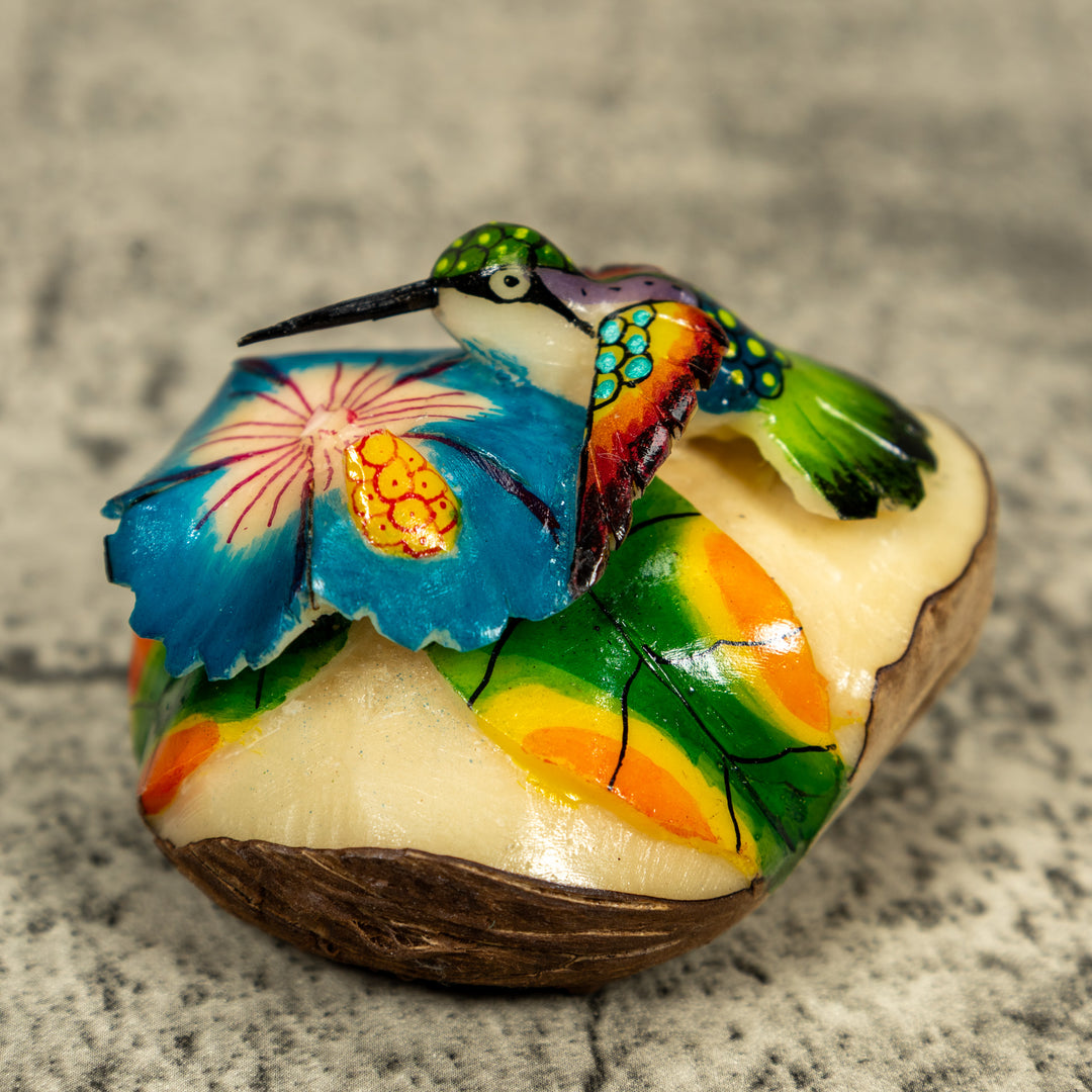 Hummingbird Tagua Carving