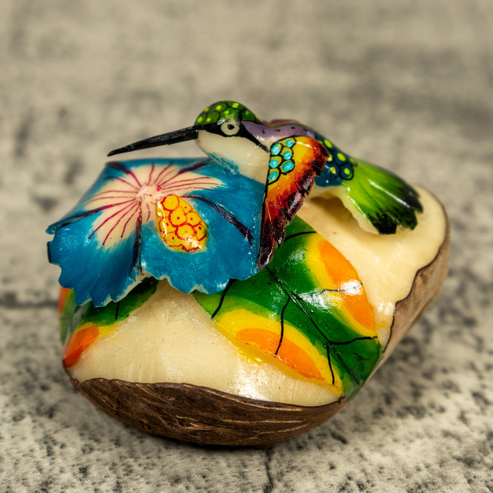 Hummingbird Tagua Carving