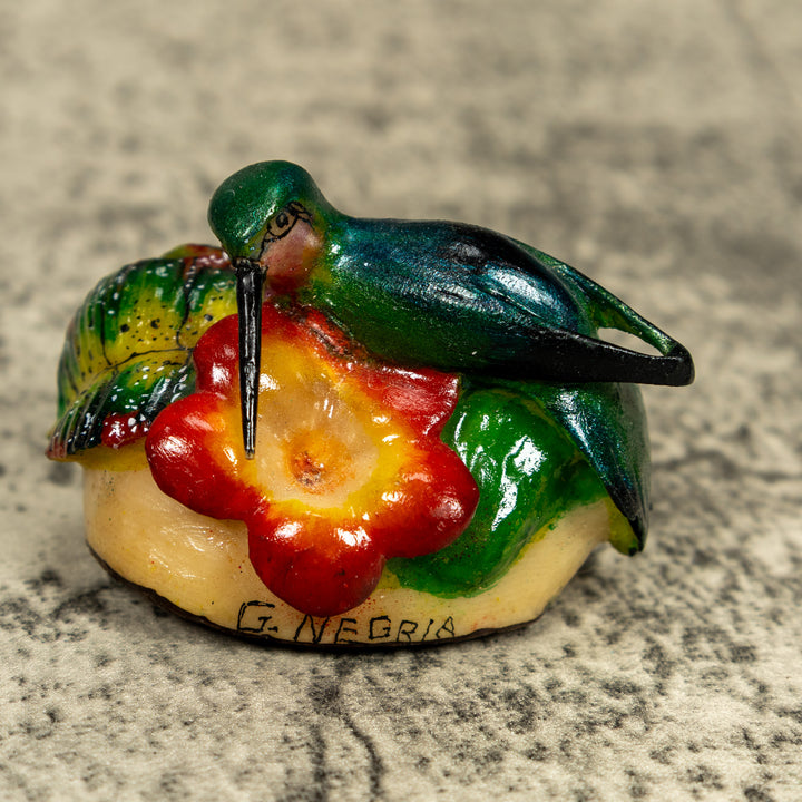 Hummingbird Tagua Carving