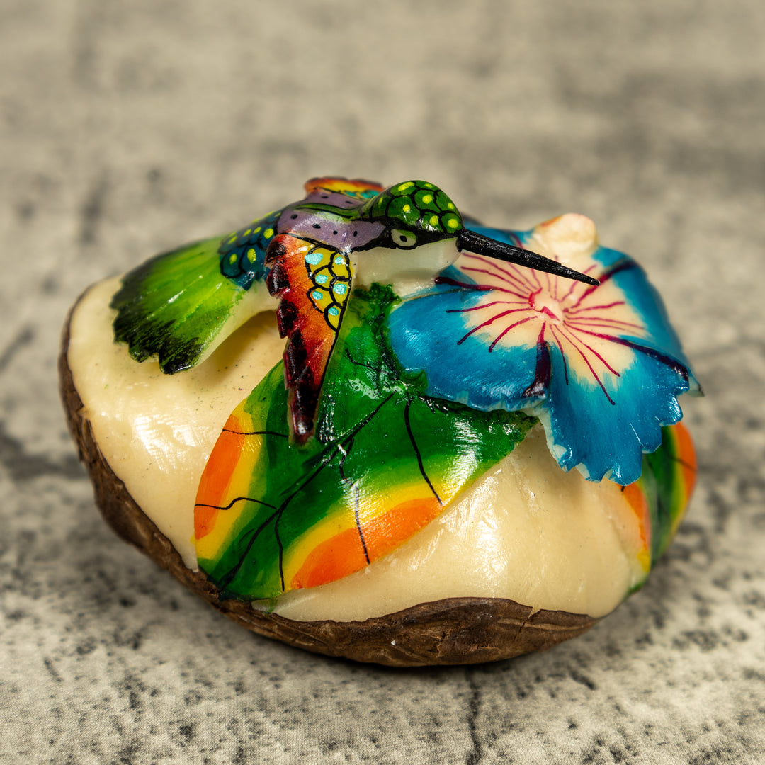 Hummingbird Tagua Carving