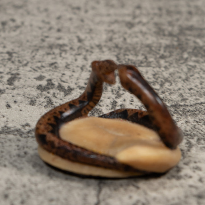 Vintage Double Snake Tagua Carving