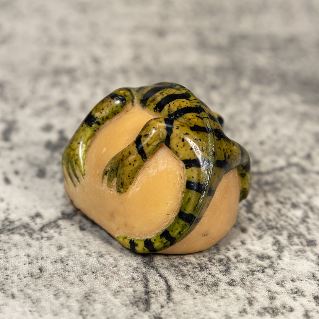 Vintage Iguana Lizard Tagua Carving