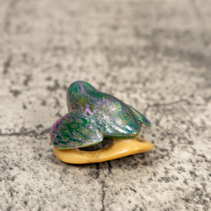 Vintage Hummingbird Tagua Carving