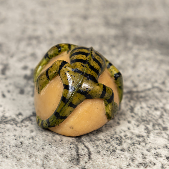 Vintage Iguana Lizard Tagua Carving