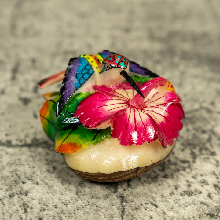 Hummingbird Tagua Carving