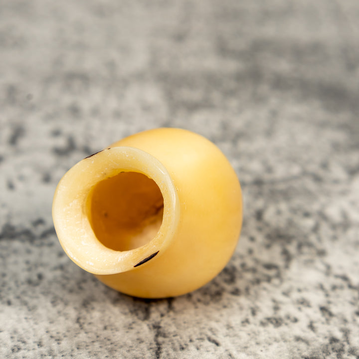 Natural White Vase Tagua Carving