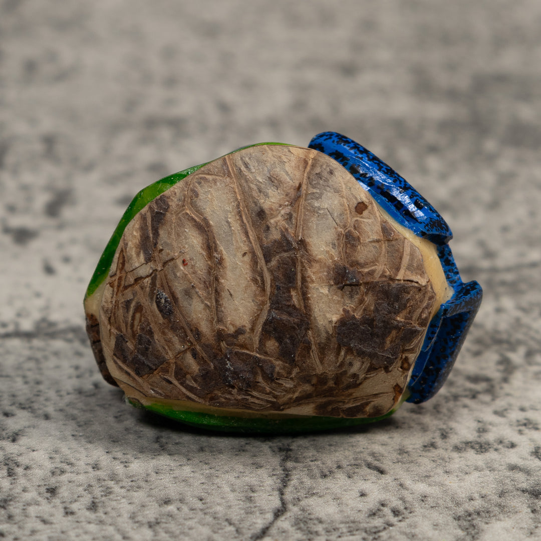 Red And Blue Poison Dart Frog Tagua Carving