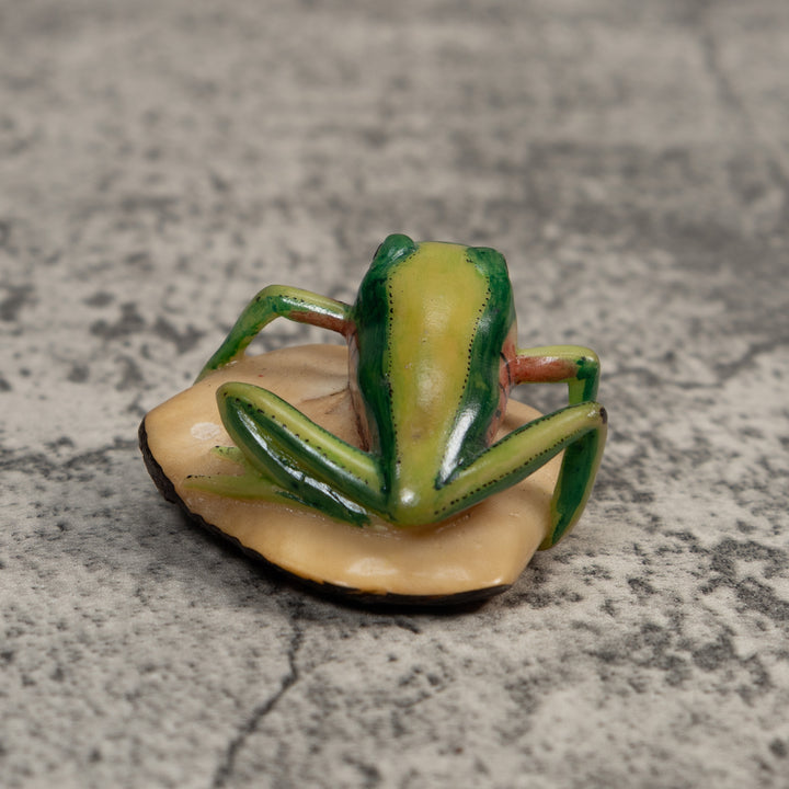 Red And Green Poison Dart Frog Tagua Carving