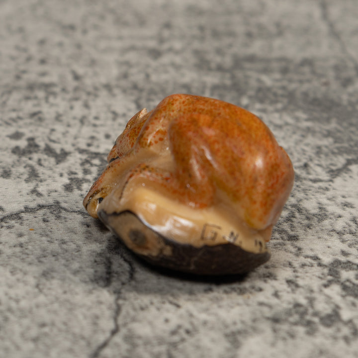 Rose Gold Jungle Critter Tagua Carving