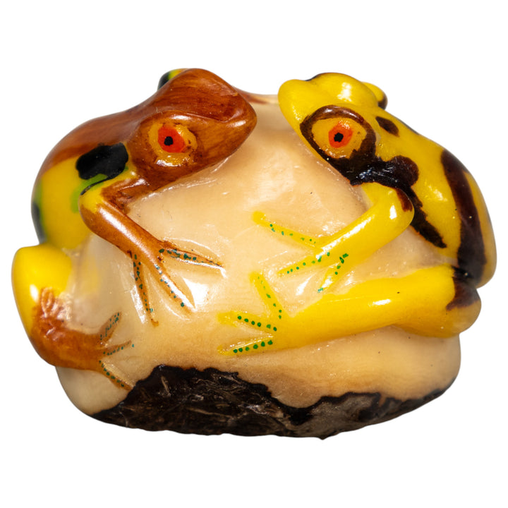 Double Poison Dart Frog Tagua Carving