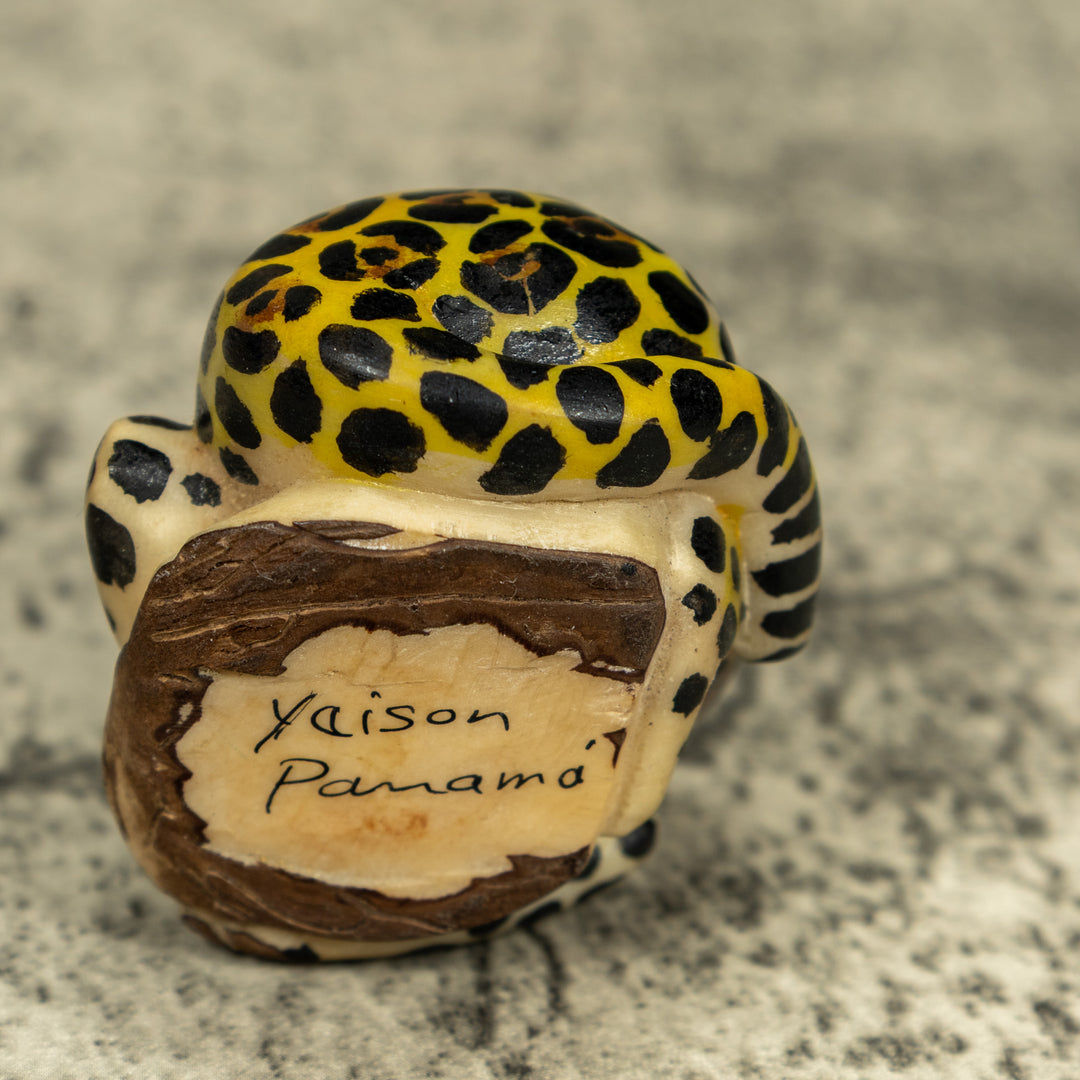 Jaguar Cat Tagua Carving