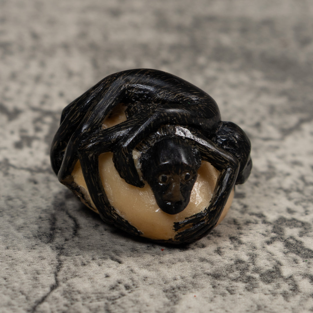 Double Howler Monkey Tagua Carving