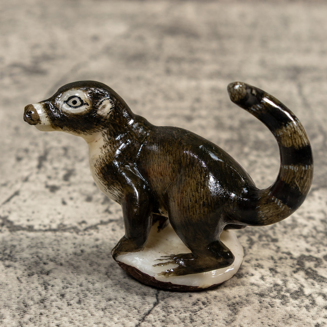 Gorgeous Coatimundi Tagua Carving