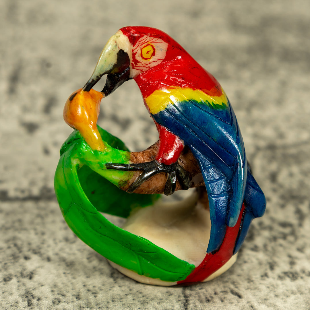 Macaw Parrot Bird Tagua Carving