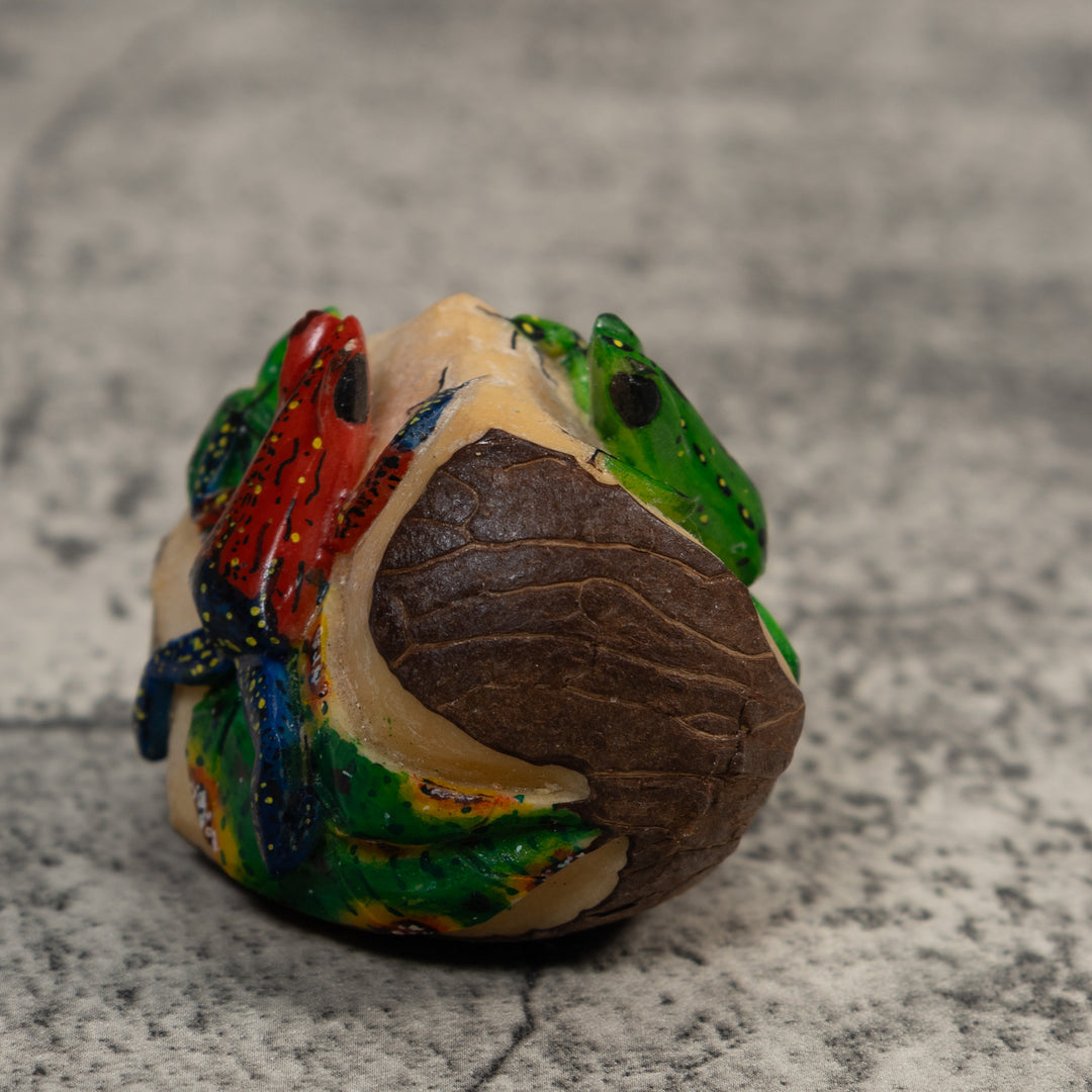 Double Poison Dart Frog Tagua Carving
