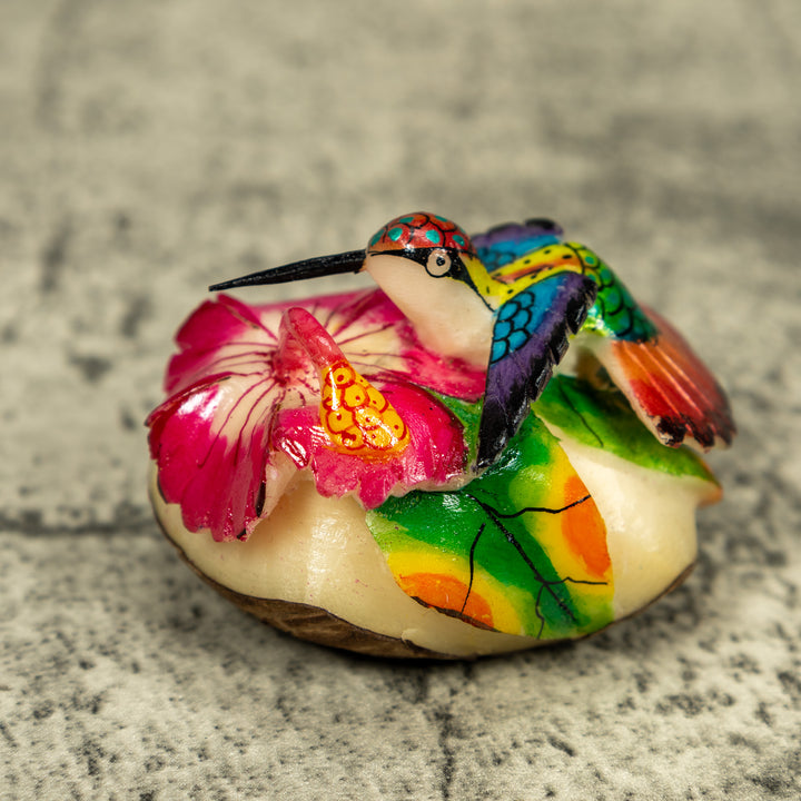 Hummingbird Tagua Carving