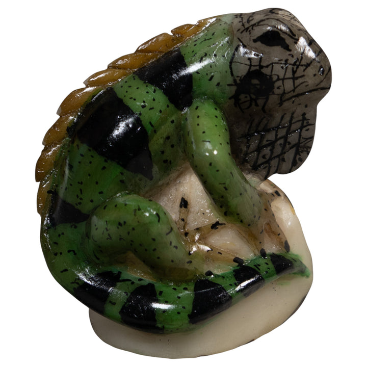 Green Iguana Lizard Tagua Carving