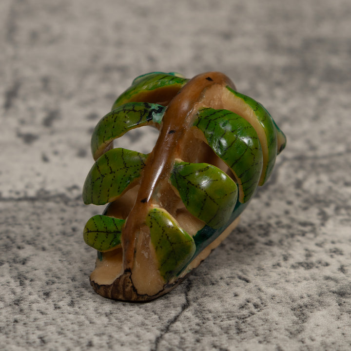 Rainforest Foliage Tagua Carving