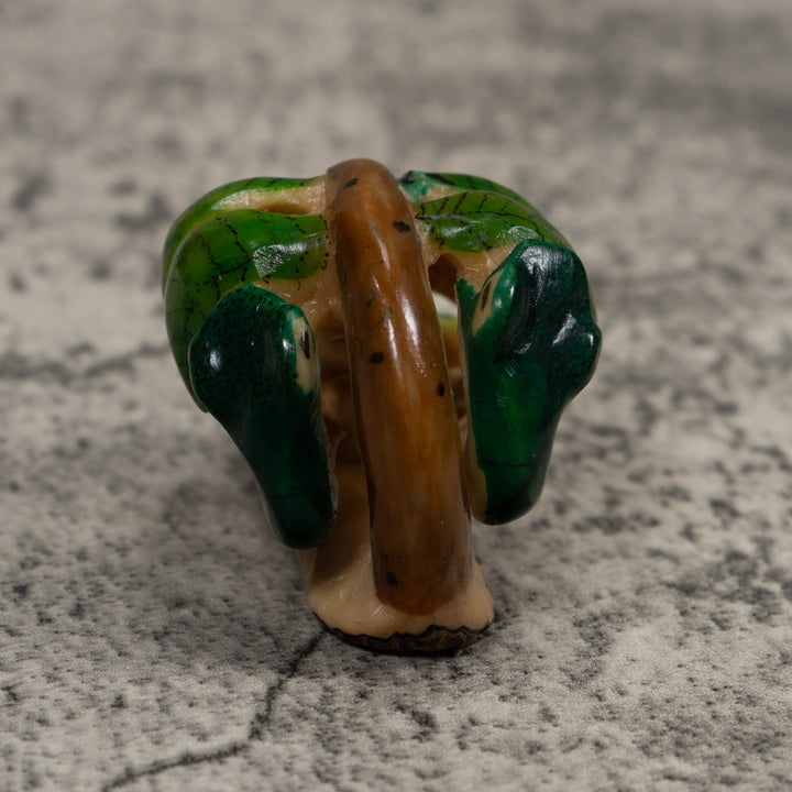 Rainforest Foliage Tagua Carving