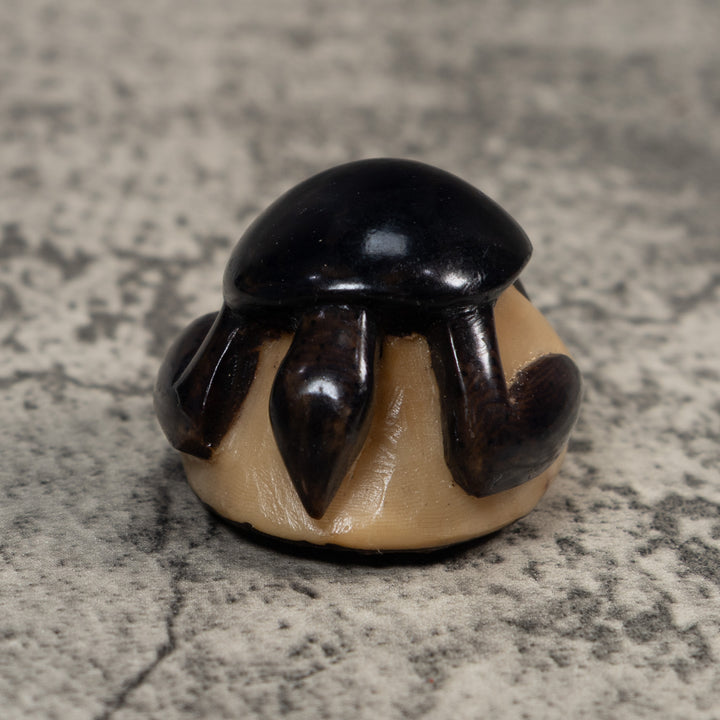 Vintage Black Turtle Tagua Carving