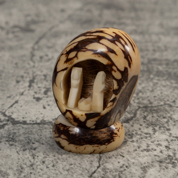 Christmas Creche Tagua Carving