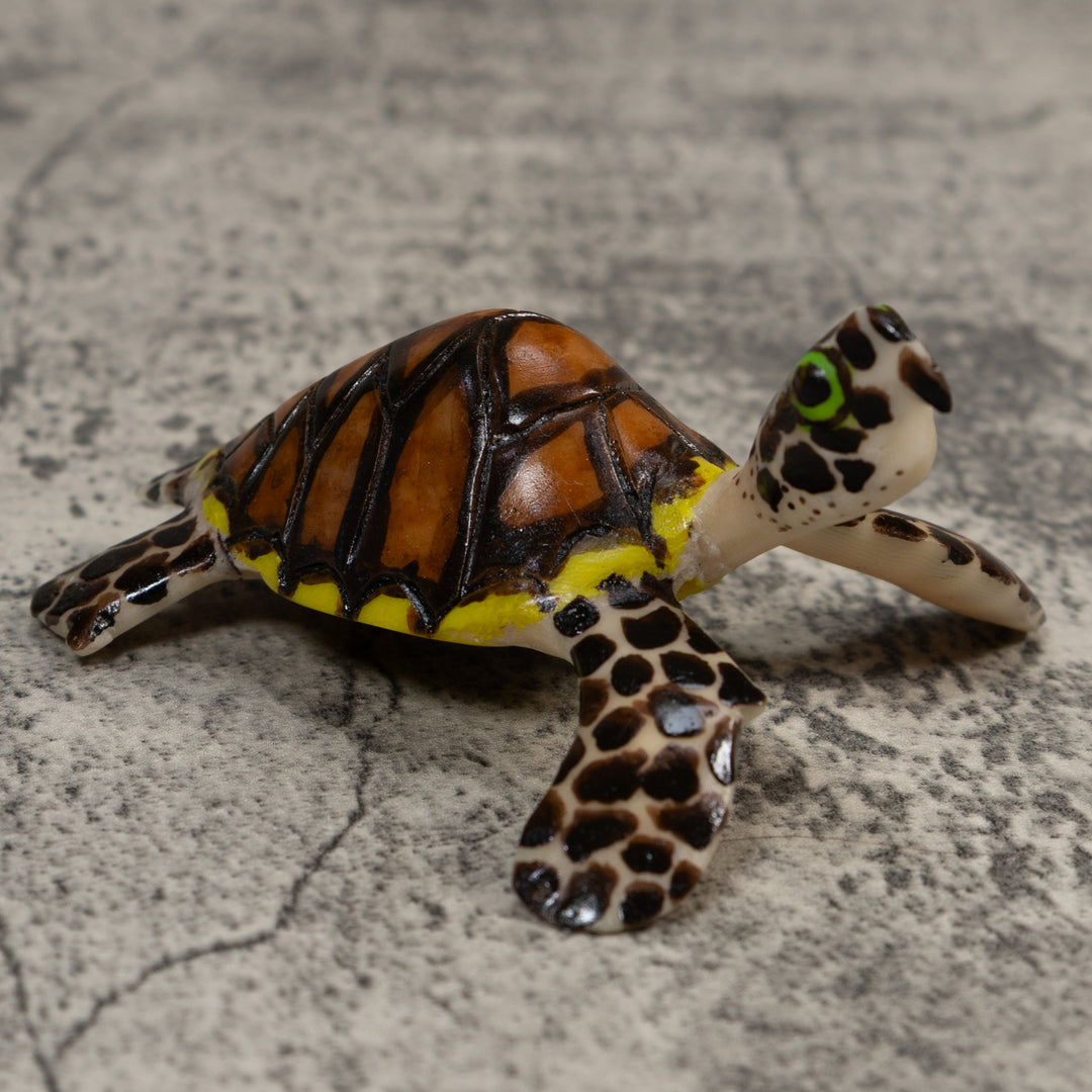 Large Sea Turtle Tagua Carving