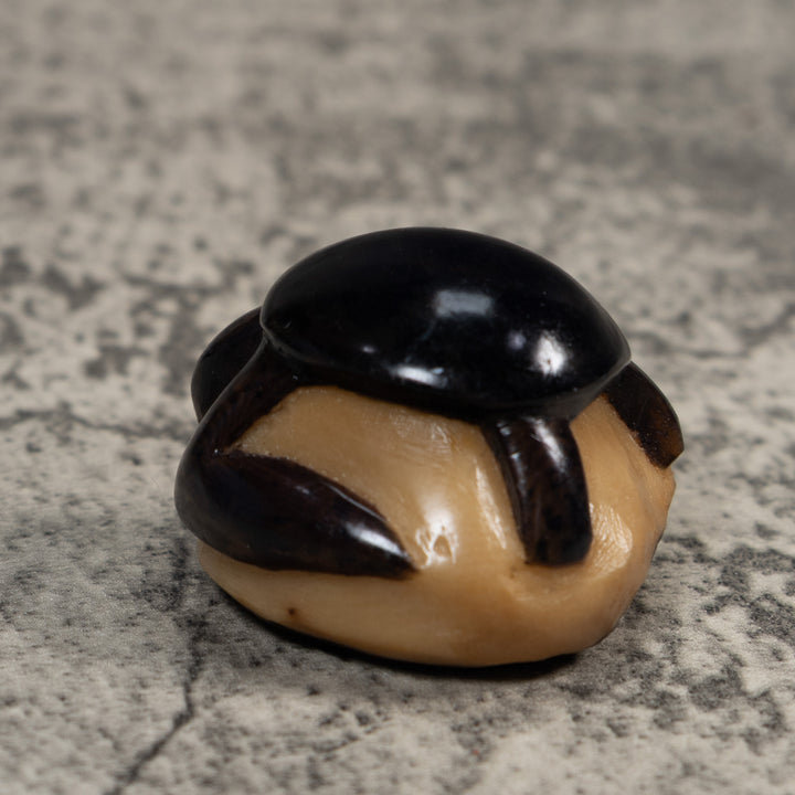 Vintage Black Turtle Tagua Carving