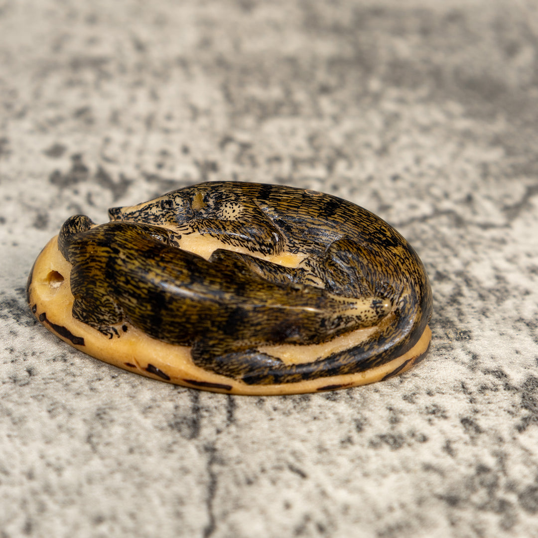 Double Coatimundi Tagua Carving