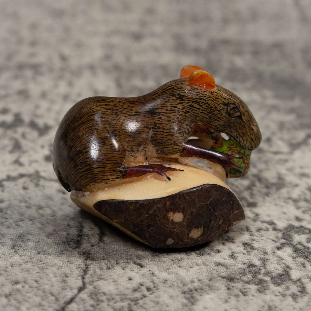 Neque Agouti Conejo Pintado Tagua Carving
