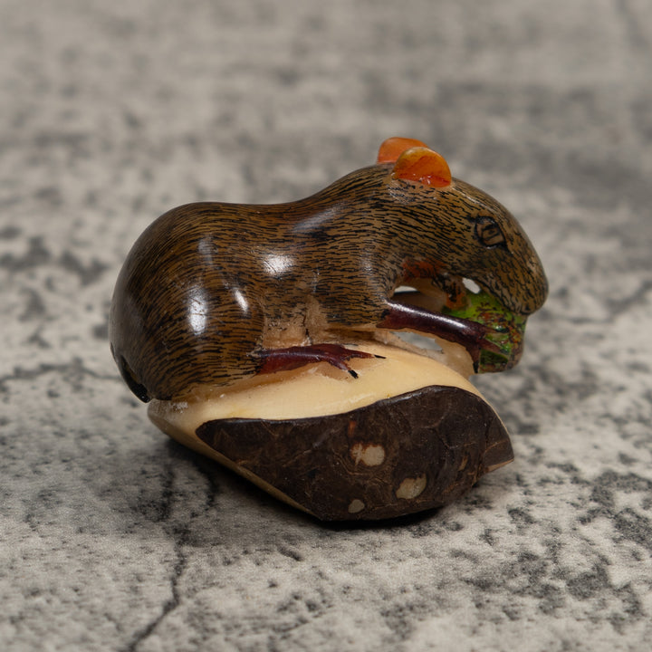 Neque Agouti Conejo Pintado Tagua Carving